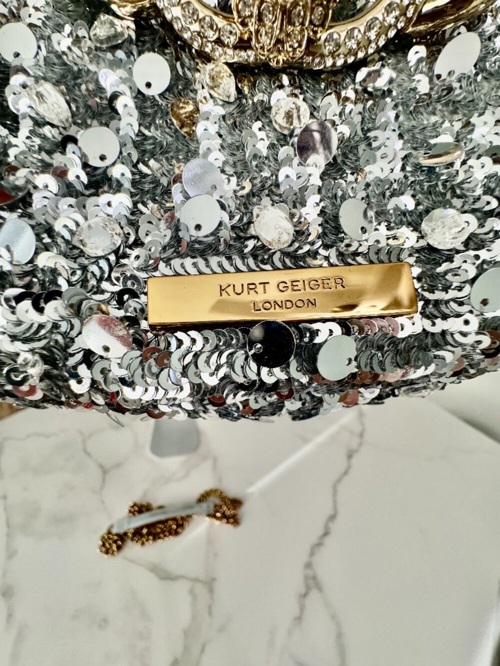 Kurt Geiger Small Chelsea Chain Hobo Bag - Picture 6 of 11